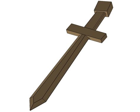 Minecraft Inspired 'wood Sword' - Etsy