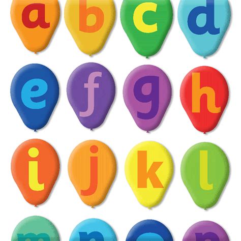 Rainbow Balloon Alphabet Set - Great Prices!