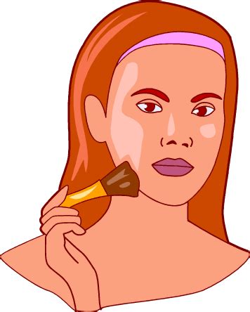 put on makeup cartoon - Clip Art Library