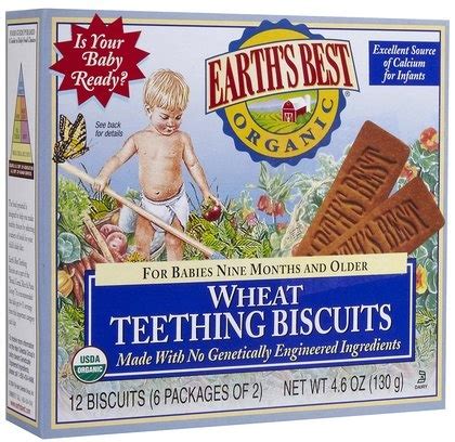 "Earth's Best organic teething biscuits. Loved these. " | Teething biscuits, Earth's best ...