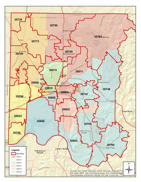 Madison County Zip Code Map - United States Map