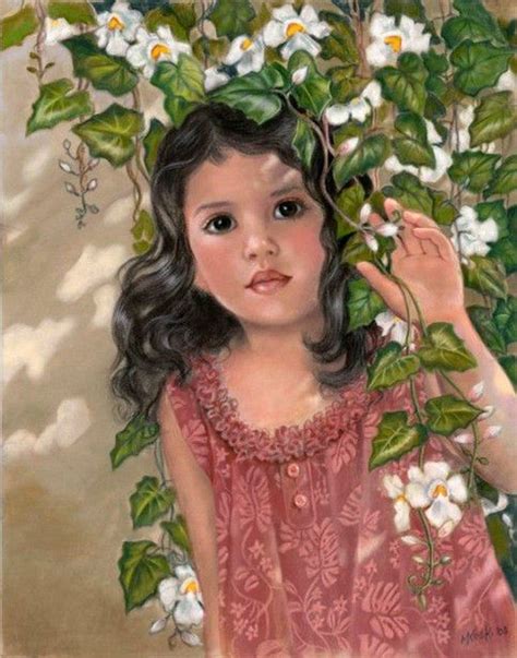 Through The Flower Curtain | Arte hawaiana, Bellissimi dipinti, Immagini di bambini