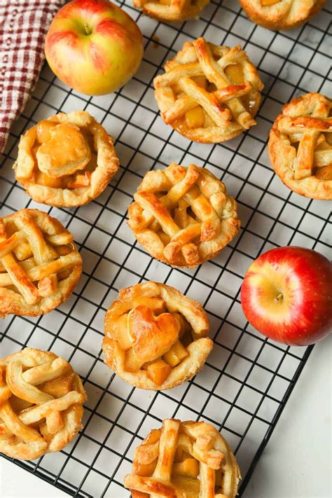 Mini Puff Pastry Apple Pies in a Muffin Tin - A Peachy Plate