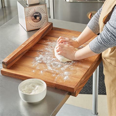 Fox Run 28195 23 3/4" x 17 1/4" x 1 1/4" Reversible Wooden Pastry Board in 2022 | Pastry board ...