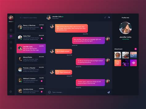 Messaging/Chatting Web App | App design inspiration, App ui design, Web app design