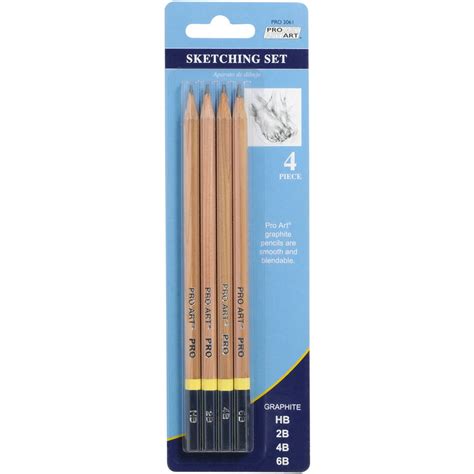 Pro Art Sketching Pencils 4/Pkg-HB, 2B, 4B & 6B - Walmart.com - Walmart.com