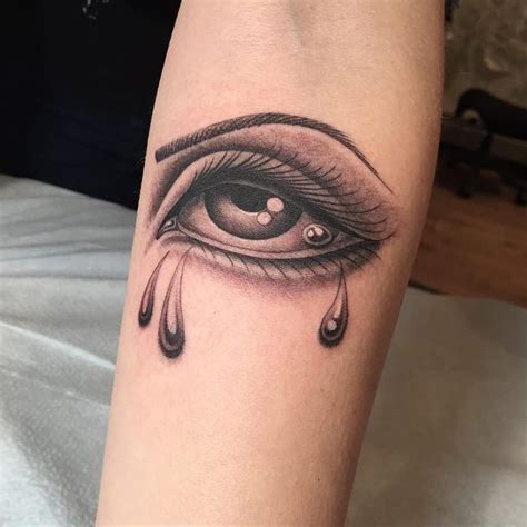 Tattoo uploaded by Tattoodo • Crying eye tattoo by Tamara Santibanez # ...