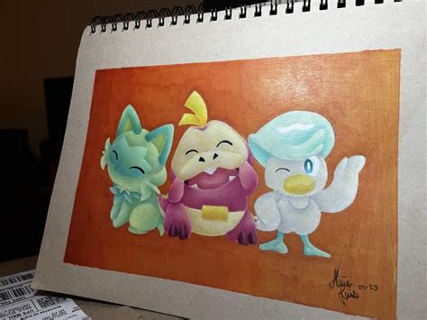 Gen 9 starters Art by me : r/PokemonScarletViolet