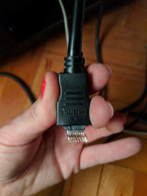 When I asked my wife: how do you mean HDMI pins look broken, there are ...