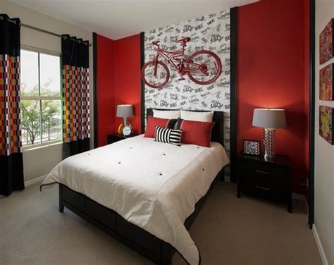 15 Pleasant Black, White and Red Bedroom Ideas | Home Design Lover