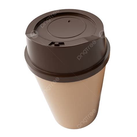 Coffee Cup 3d Vector, Coffee Cup 3d Brown Paper Cup, Coffee Cup, 3d ...