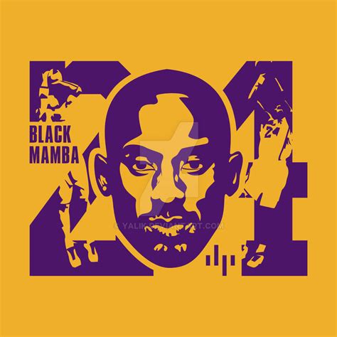 Kobe Bryant - Black Mamba 24 - Minimalist Poster by yalik on DeviantArt