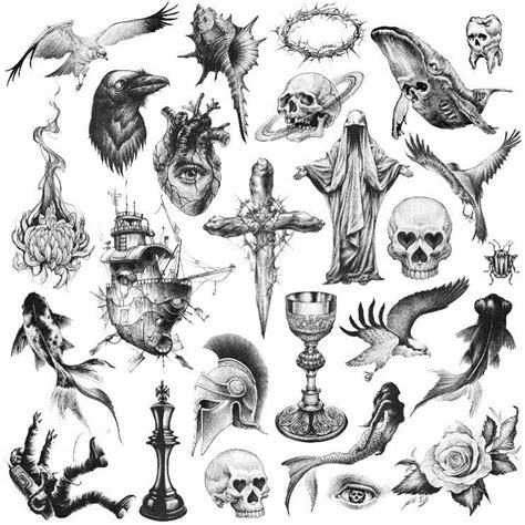 Dark Art Tattoo, Tattoo Flash Art, Tattoo Design Drawings, Tattoo ...