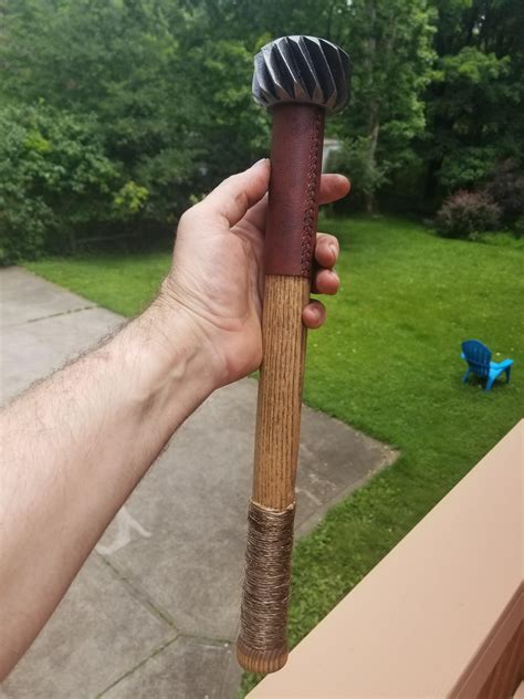 A medieval mace, I just finished. 24 oz, 16 inches long. : r/weapons