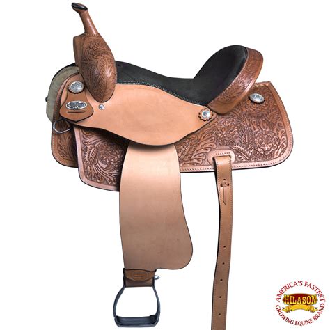 15 in Western Horse Barrel Racing Saddle Leather Trail Hilason | eBay