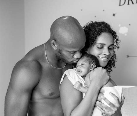 Asafa Powell & Wife Alyshia Miller Shows First Photo Of Baby Boy, Reveals Name - The Tropixs