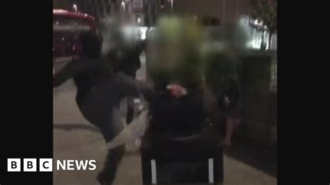 'Homeless man kicked' video investigated by police - BBC News