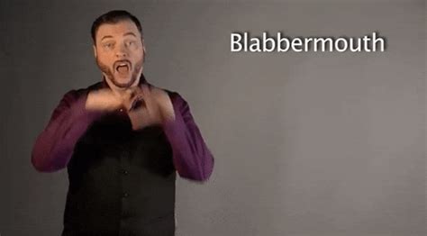 Sign Language Blabbermouth GIF by Sign with Robert - Find & Share on GIPHY