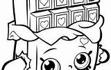 Chocolate Cheeky Shopkin Coloring Page  Free Printable sketch template