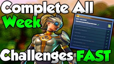 Complete ALL FORTNITE WEEK CHALLENGES FAST! - How To Complete Fortnite ...