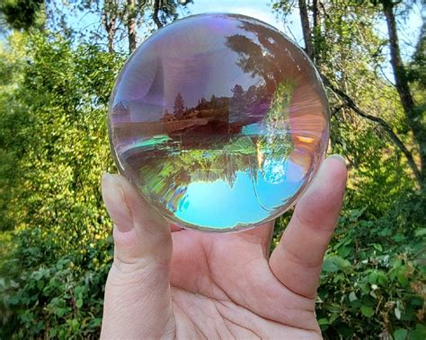 80mm Large Aurora Crystal Ball Rainbow Glass Ball 3.15 Inch - Etsy