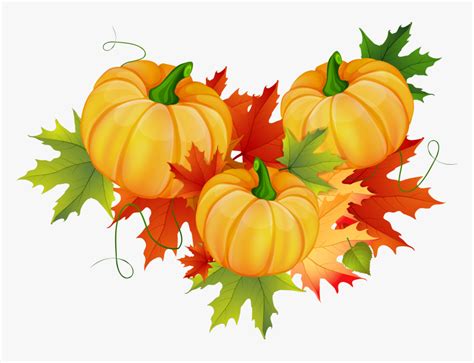 Clipart Leaf Pumpkin - Transparent Background Fall Leaves Clip Art, HD ...