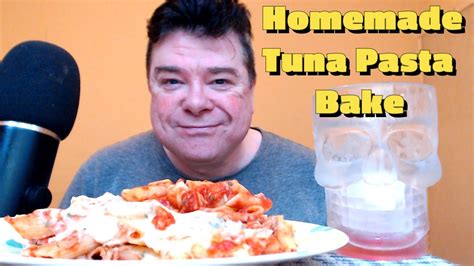 ASMR - Homemade Tuna Pasta Bake Mukbang - YouTube