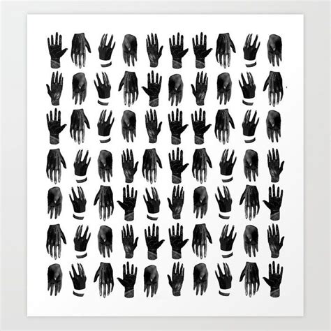 Buy black hands Art Print by franciscomffonseca. Worldwide shipping available at Society6.com ...