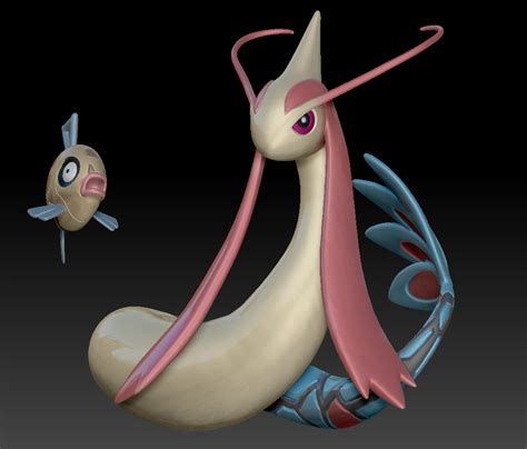 STL file Pokemon Feebas Milotic・3D print design to download・Cults