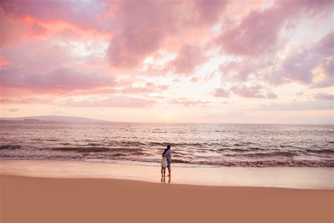 Maui Sunset Proposal Portraits - A gorgeous, still and cloudy afternoon