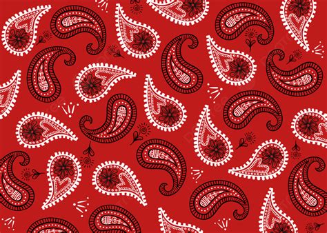 Paisley Bandana Paisley Red White Background, Paisley Bandana, Paisley, Red Background Image And ...