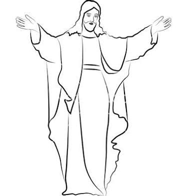 Jesus Outline Drawing at GetDrawings | Free download