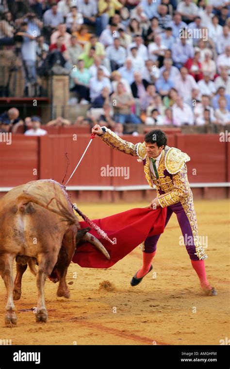 Bullfighter killing bull hi-res stock photography and images - Alamy