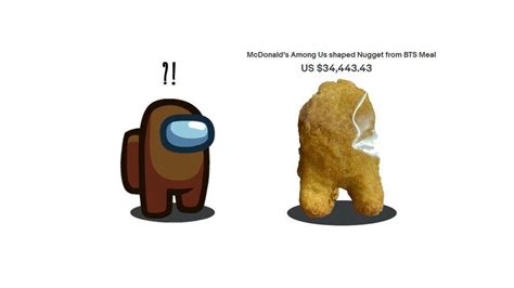 Among Us Chicken Nuggets| McSus: McDonald's Chicken Nugget shaped like ...