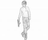 Resonance of Fate Zephyr Character  How Coloring sketch template