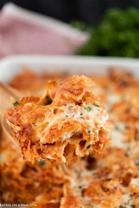 Chicken nugget casserole - chicken nugget pasta bake