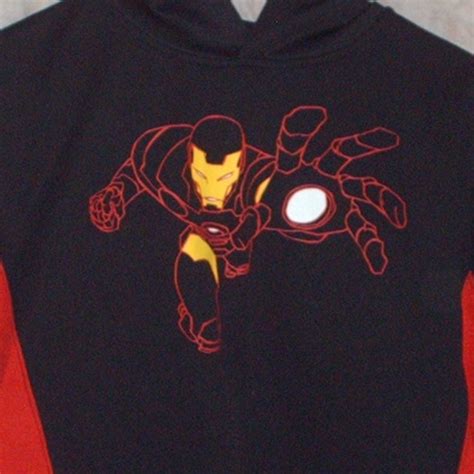 Marvel | Shirts & Tops | Marvel Comics Iron Man Hoodie Kids Size M8 ...