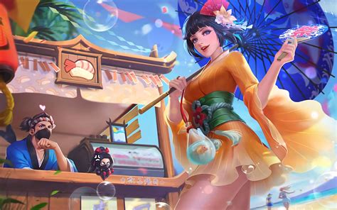 Kagura, Summer Festival, Hayabusa, Sushi Master, Skins, Mobile Legends ...