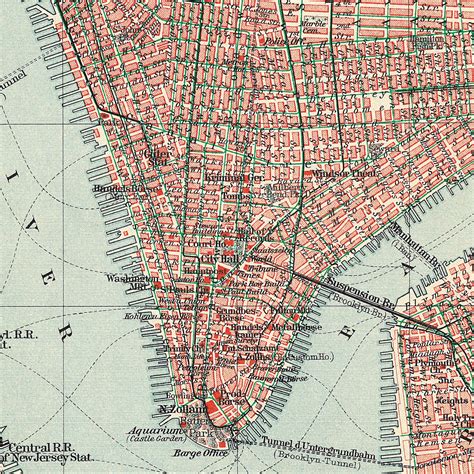 Map Of New York City 1900 - Map