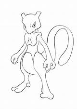 Mewtwo No150  Pokemon Generation I Coloring Pages sketch template