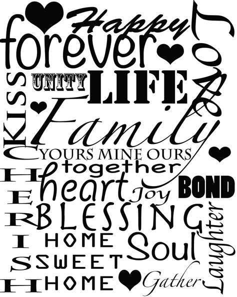 6 Best Images of Free Printable Family Wall Sayings - Free Printable ...