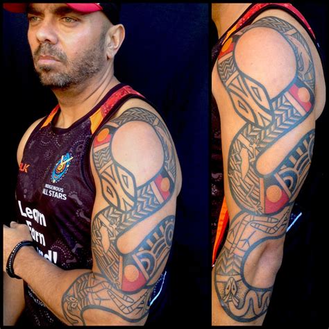 Australian Aboriginal style tattoos