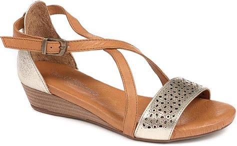 Bellissimo Womens Leather Wedged Sandals Summer Shoes: Amazon.co.uk ...