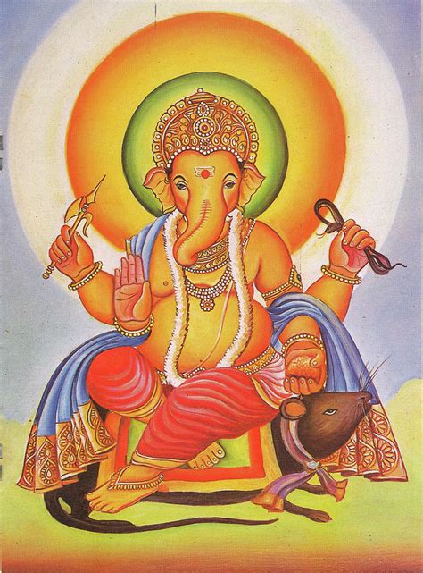 God Ganesha, Ganpati, Vinayak, Miniature Painting Of India, Online art gallary. Painting by ...