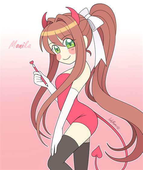 ddlc - mONIka by LadyBeemer on DeviantArt