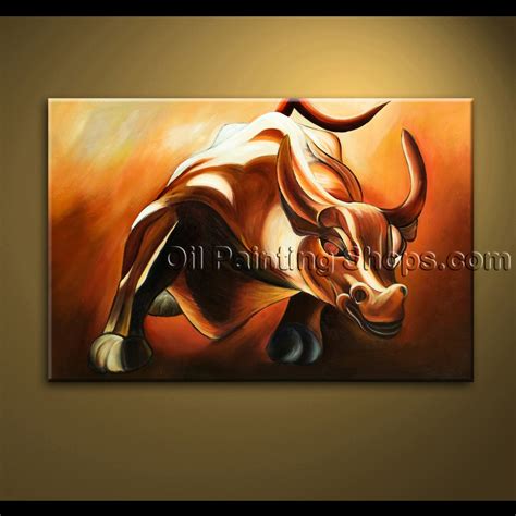 Wall Street Bull Painting at PaintingValley.com | Explore collection of ...