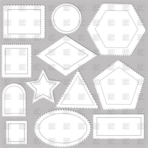 Stamp Shape Vector at Vectorified.com | Collection of Stamp Shape ...