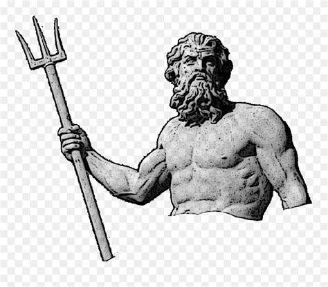 Poseidon Png, Png Collections At Sccpre - Greek God Statues Png Clipart (#5338699) - PinClipart