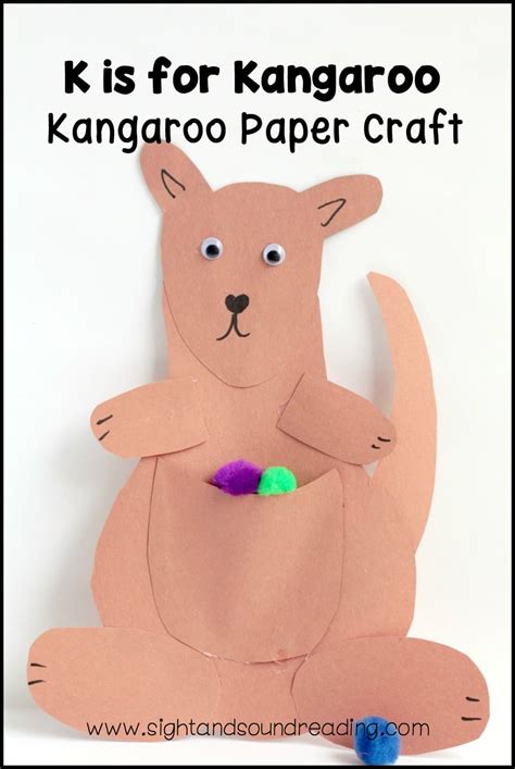 Letter K Craft: Kangaroo