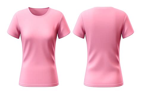Rosa avião mulheres camiseta brincar com frente e costas Visualizações, isolado em transparente ...